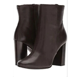 Frye Brown Leather Boots Mina Heel Ankle Bootie Size 6.5